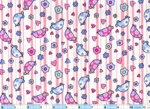 Turtles & Hearts 31" Flannel